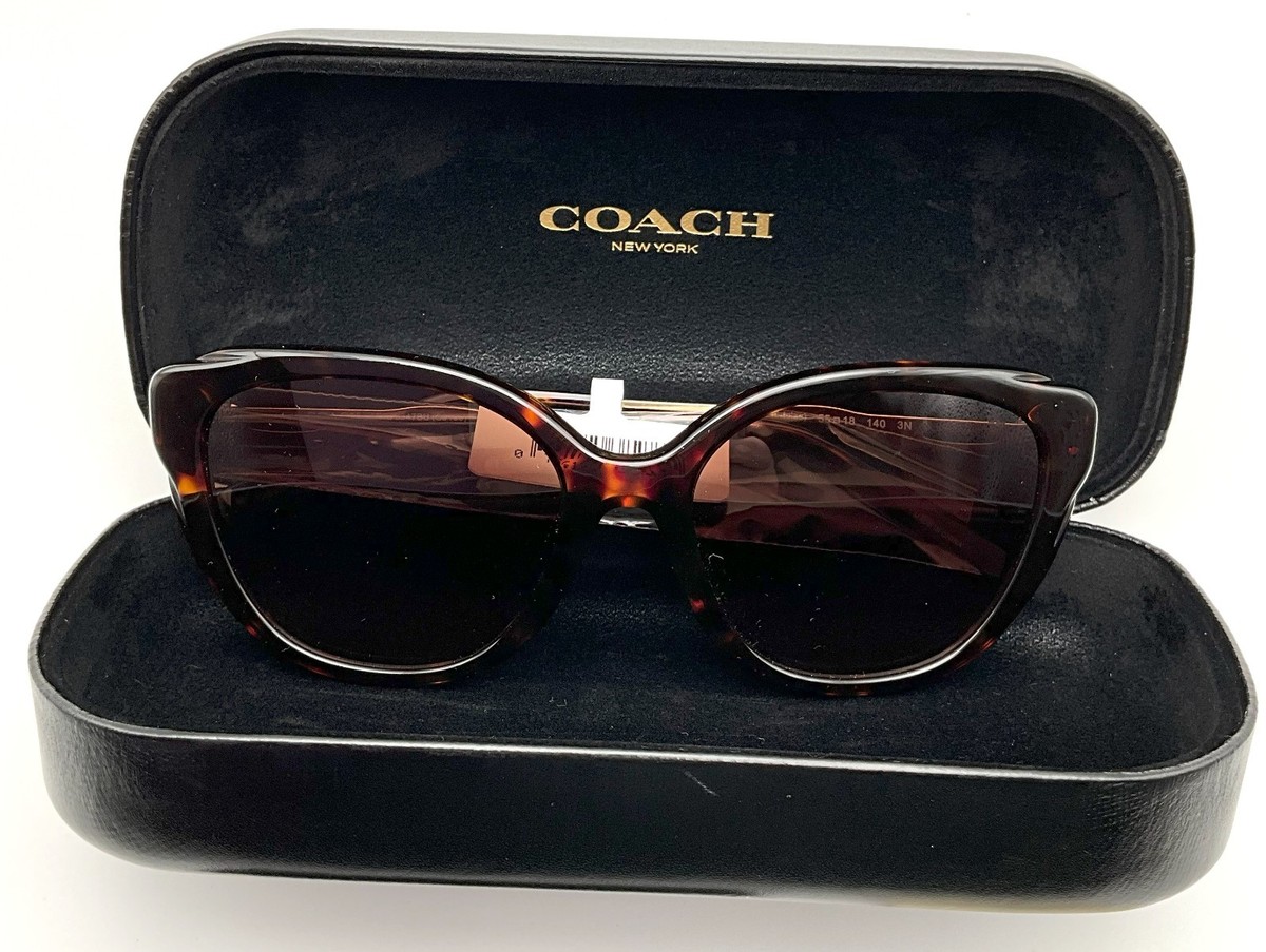 COACH Womens Sunglasses HC8347BU 512013 - 55mm Lens - Dark Tortoise Shell COACH HC8347BU 512013 Square Dark Tortoise Brown Grad 55 mm  main image 4