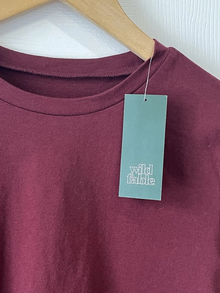 Camisa corta manga larga Wild Fable Opulent roja S Foto 2 de 4