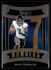 2025 Panini Select Football Numbers #9 Brian Thomas Jr.