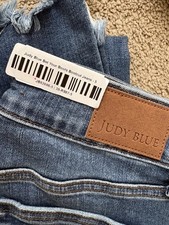 Judy Blue Bet Your Boots Denim Jean Frayed Hem Size 5 Womens