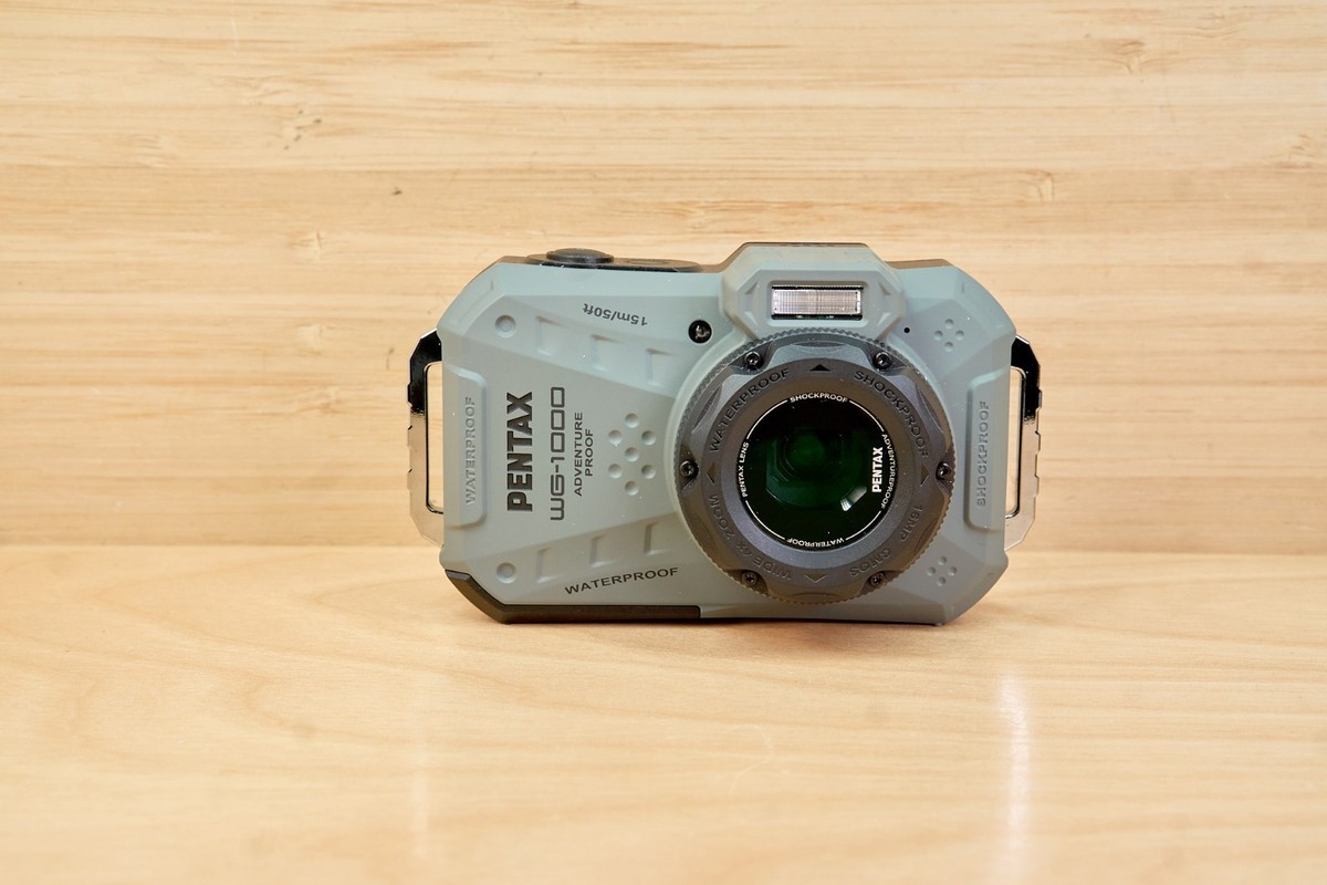 Pentax WG-1000 Digital Camera Olive 16MP 4x Zoom Waterproof
