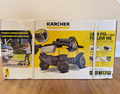 #ad New Karcher K 3.000 1800 PSI 1.3 Gallon Gpm Cold Water Electric Pressure Washer $110.00