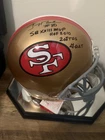 Jerry Rice Signed (Fanatics) 49ers Authentic Helmet w/ Multiple Inscriptions /49