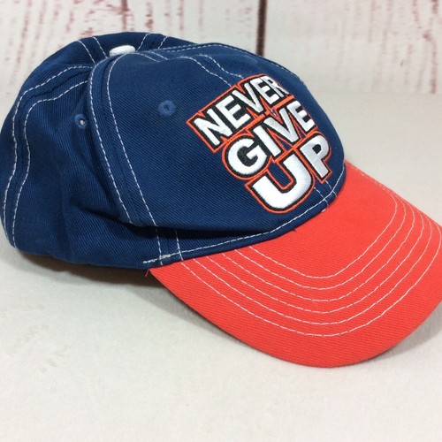 WWE John Cena Hat Wrestling Cap Never Give Up U Can't C Me U Can't Stop Me Blue - Picture 10 of 14