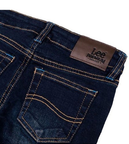Lee Boys Premium Select Straight Leg Jeans Dark Wash - Picture 3 of 3