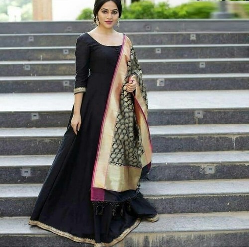 Indian Long Flared Gown Dresses 