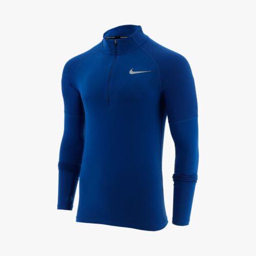 Nike Men's Element Dri-Fit 1/4 Zip Running Top Royal Blue XL - Afbeelding 1 van 1