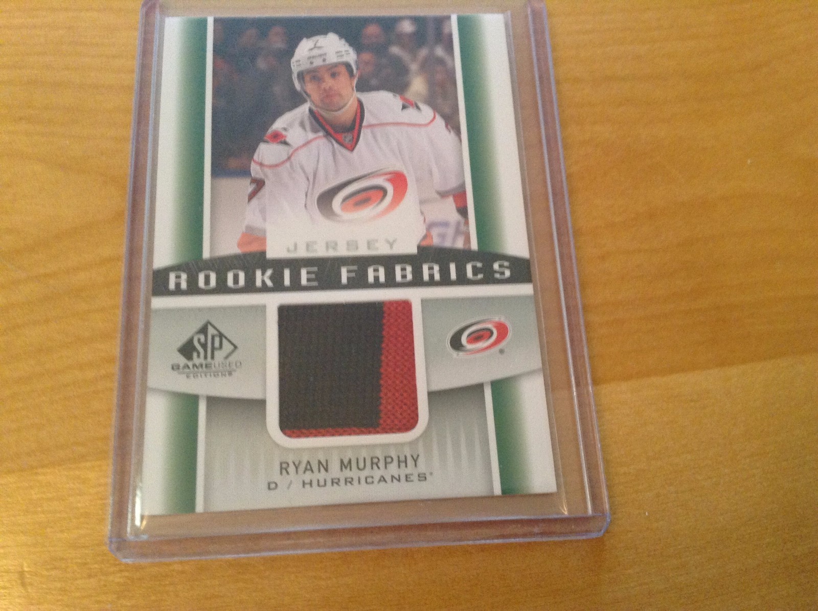 13-14 2013-14 SP GAME USED RYAN MURPHY 2 COLOR ROOKIE JERSEY FABRICS RF-RM