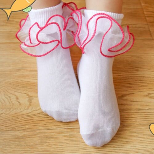 Bowknot Baby Girls Socks Lace Children's Socks Cute Princess Socks  1-6Years - Picture 1 of 22