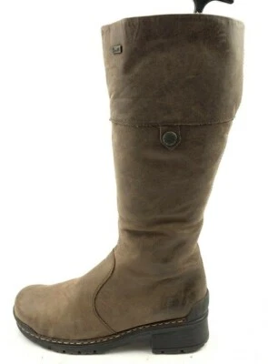 RIEKER DAMEN STIEFEL STIEFELETTEN BOOTS GR: 38 UK: 5 BRAUN - Bild 1 von 4
