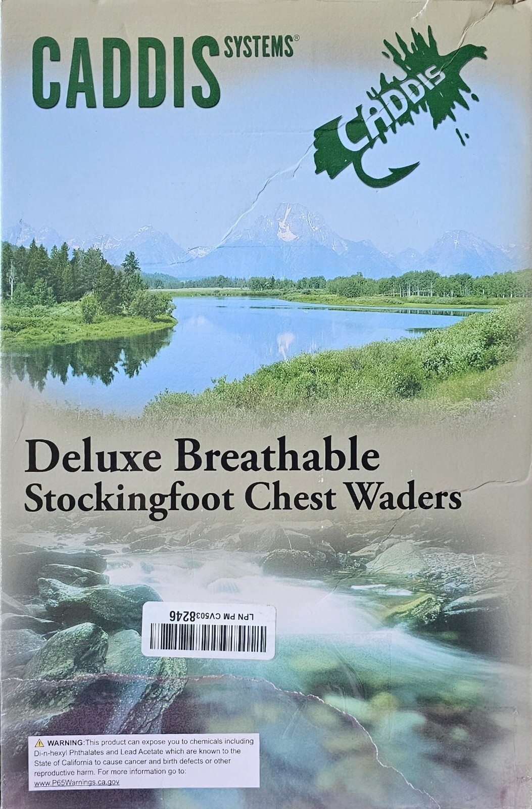 Caddis Men's 2Tone Tauped Deluxe Breathable Stocking Foot Wader XLSS