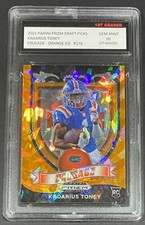 2021 PRIZM DRAFT PICKS KADARIUS TONEY 1ST GRADED 10 ORANGE ICE PRIZM #176 RC 🔥