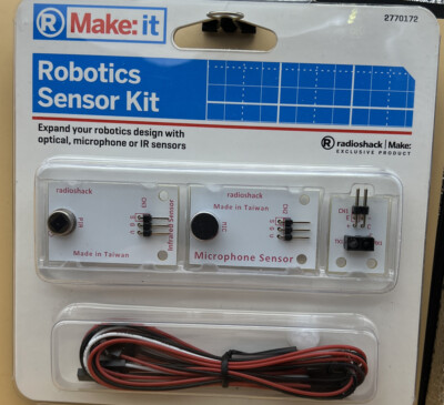 New Old Stock. Make: it Robotics Sensor Kit. Radioshack 277-0172.