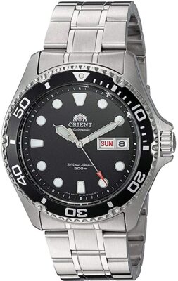 Orient Men's Japanese Automatic Black Dial 200M Round Analog Watch FAA02004B9