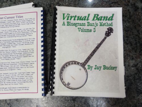 Virtual Band Banjo 4 Books and 5 CDS Bluegrass Banjo Method - Foto 12 di 21