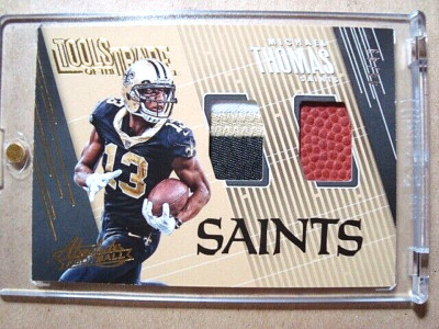 2018 Michael Thomas Panini Absolute Tools of the Trade Dual Patch /49 MINT   