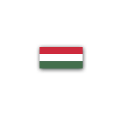 Adesivo/Adesivo Ungheria Bandiera Magyarorszag Ungherese Budapest 7x3, 5cm A3035