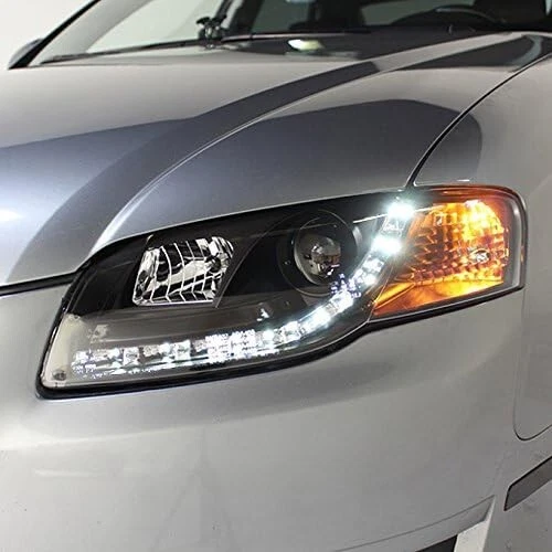 For 2002-2005 Audi A4 Quattro / S4 DRL Daylight LED Strip Projector Headlights - Image 2 of 3