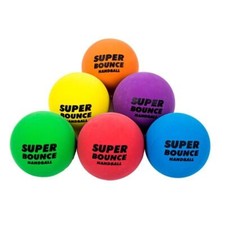 6x Super Bounce Hand Balls Party Central 6cm Diameter Playtime Endless Fun Ind