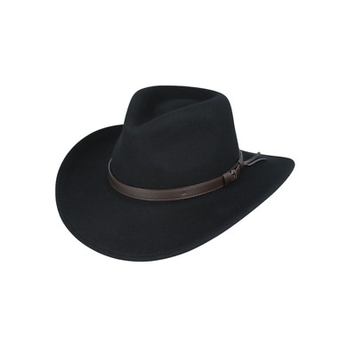 Cowboyhut knautschbar Wolle - breite Krempe Western Sonnenhut für Herren & Damen, Handarbeit