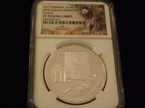 2017   Sino German friendship Medal      Germany           NGC  PF  70