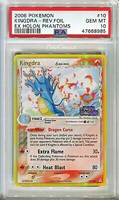 PSA 10 GEM MINT Pokemon KINGDRA Reverse Holo Rare 2006 ex PSA 10 GEM MINT Pokemon KINGDRA Reverse Holo Rare 2006 ex