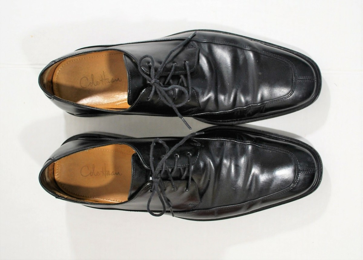 Cole Haan MC Oxfords Men\'s Size 9 M CH Maider/Black Leather Cap Toe Lace Up Cole Haan Mens Me Cap Oxford Leather Lace-Up Oxfords  main image 3