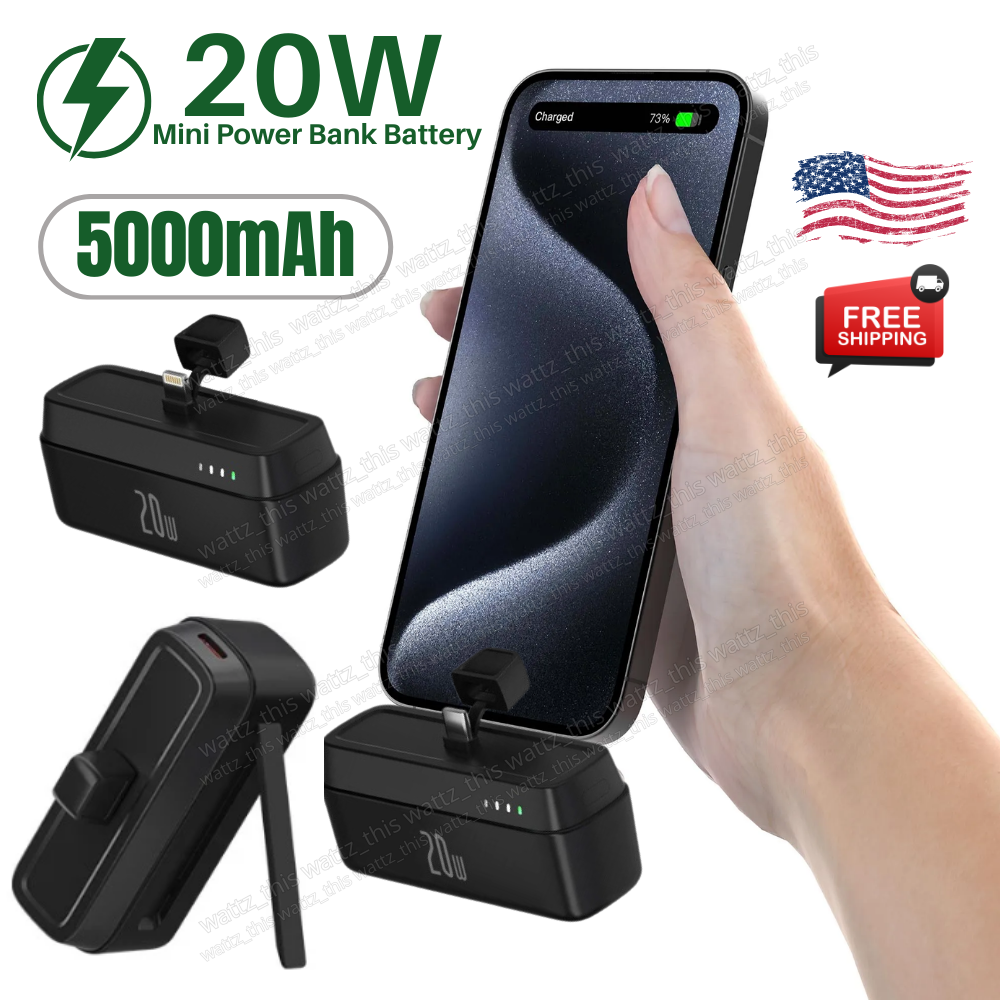 5000mAh Mini Travel Power Bank For iPhone/Android/Samsung 20W Battery Charger-image
