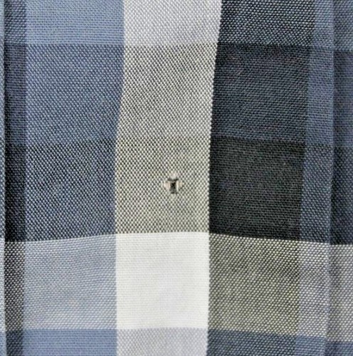Camisa Michael Kors Para Hombre Talla Grande Manga Larga Abotonada Azul Patrón A Cuadros - Imagen 5 de 8
