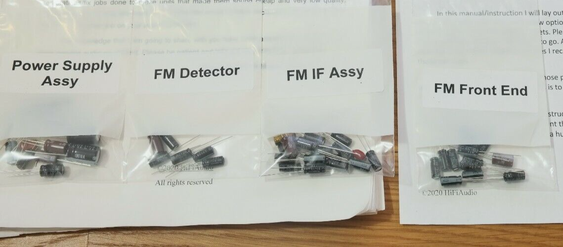 Marantz 110 tuner rebuild restoration recap service kit repair