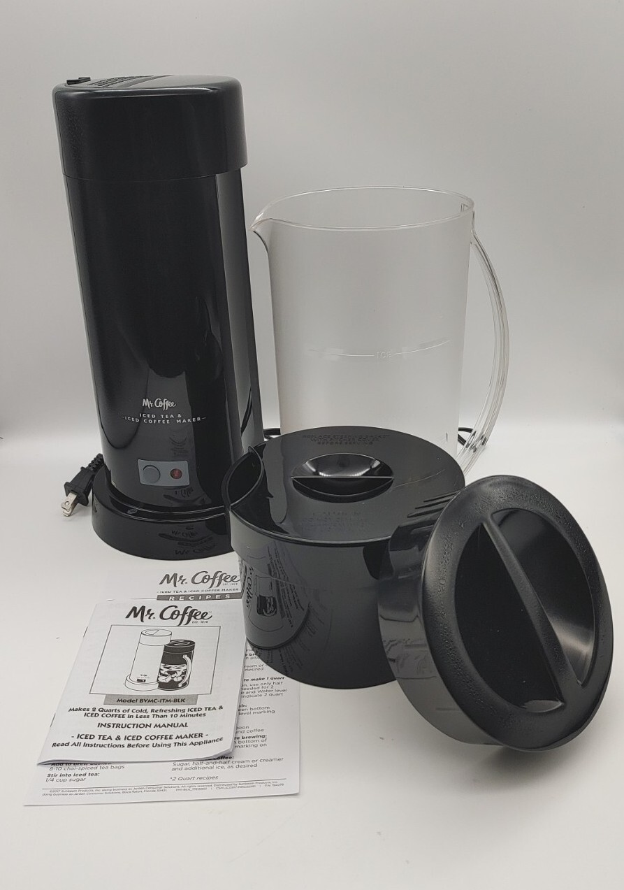 Mr. Coffee 2Quart Iced Tea Maker/ 2IN1 Fast Brew BPA Free Pitcher