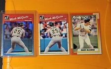 2023 Donruss Baseball Mark Mcgwire Light Blu Holo Variation Image & Base The A'S