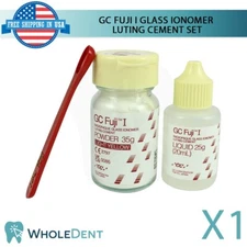 GC Dental Fuji I Glass Permanent Luting Cement Set Restorative Liner