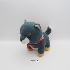 Mame Shiba D2201A Black Amuse Inu Dog Plush 5" Stuffed Toy Doll Japan