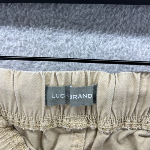 Lucky Brand Shorts Boys Size Large 14/16 Beige Canvas Pull On Flat Front Elastic - Picture 10 of 11