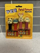 PEZ Party Favors Animals Panda Hippo Bunny Lamb Set of 4 NIB 2000
