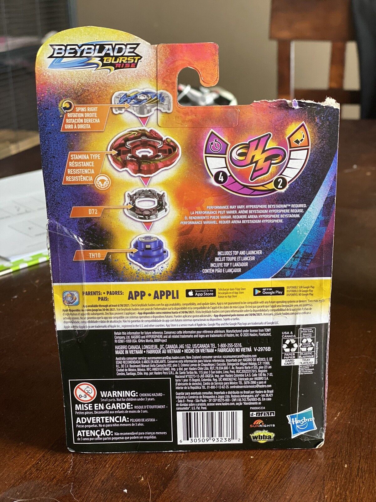 Beyblade Burst Original Hasbro Glyph Dragon D5 com Estojo - Pião