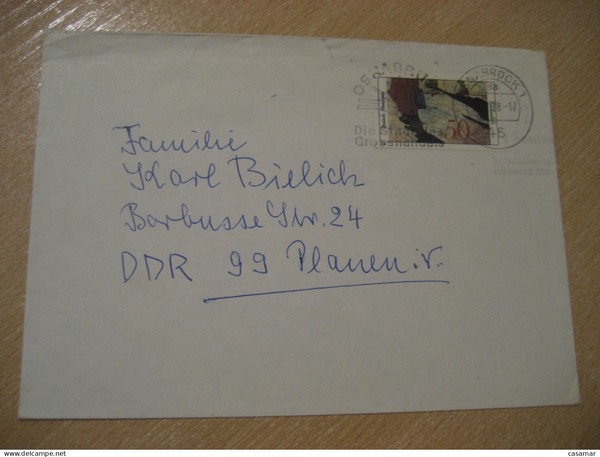 OSNABRUCK 1978 To Paluen The City Of Wholesale Cancel Cover GERMANY