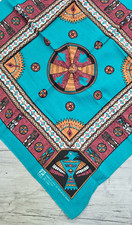 Vtg PARIS Southwest Aztec USA Bandana Navajo Thunderbird RN 13960 - 20" x 21"