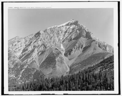 Cascade Mountain from Banff Springs Hotel, Alberta c1900 OLD PHOTO