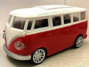 RETRO CAMPER VAN RADIO REMOTE CONTROL CLASSIC RED MODEL CAR LED LIGHTS BOXED | eBay
