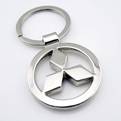 MITSUBISHI 3D CHROM AUTO LOGO SCHLÜSSELANHÄNGER SCHLÜSSELANHÄNGER OUTLANDER L200 PAJERO