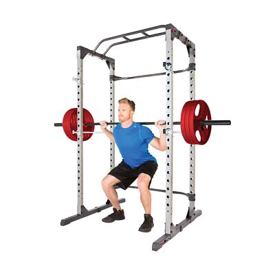 Fitness Reality Squat Rack Power Cage with Optional LAT Pulldown