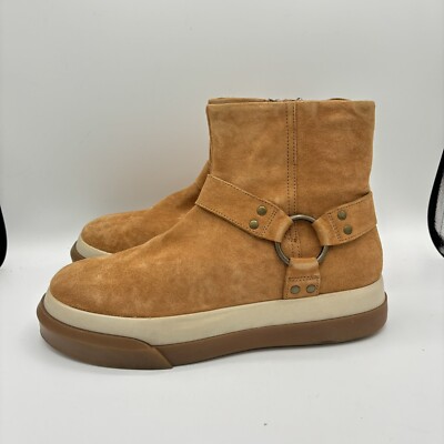 Free People Women Tan Suede Bodhi Harness Sneaker Sz 8.5 New