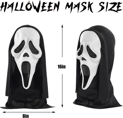 2-Piece Skull Head Mask Set – Spooky Halloween Costume Accessories - Bild 14 von 15
