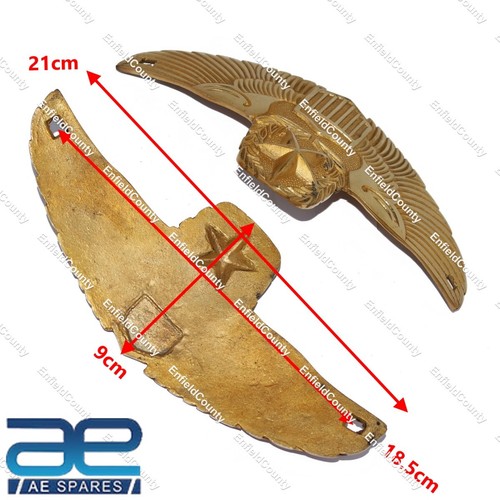 Vintage Petrol Fuel Tank Badge Decal Set Brass For Norton BSA - Picture 3 of 5