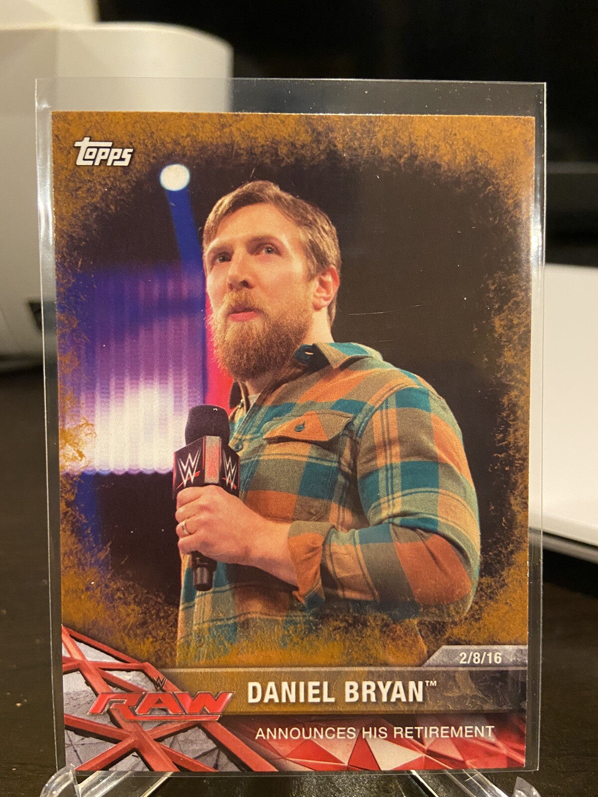 2017 Topps WWE Road to Wrestlemania Daniel Bryan Announces His Retirement #21