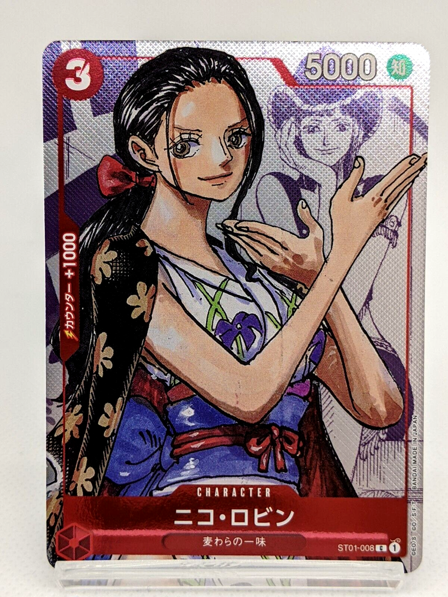 One Piece card Nico Robin ST01-008 C Parallel Promo 25th