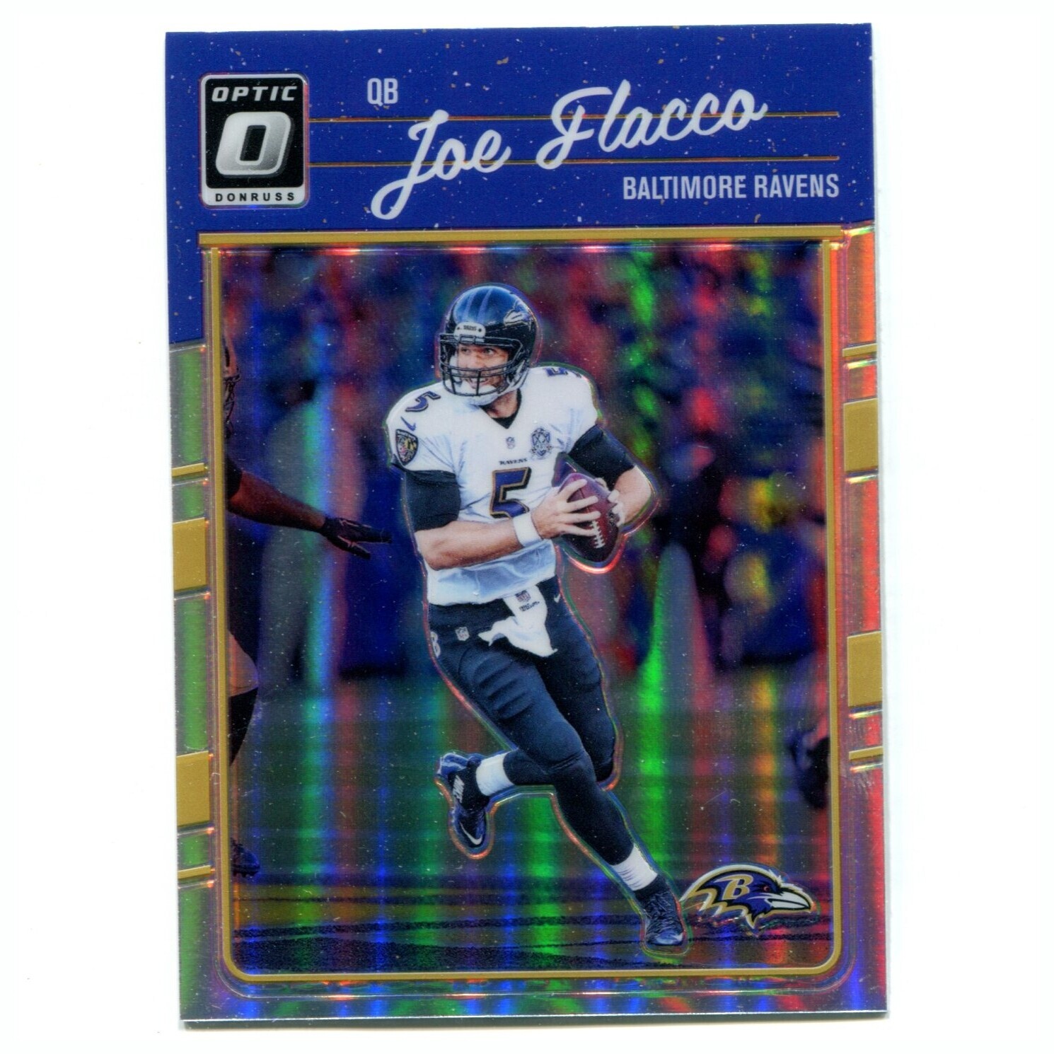 2016 Panini Donruss Optic Football Joe Flacco #7 Silver Holo Baltimore Ravens