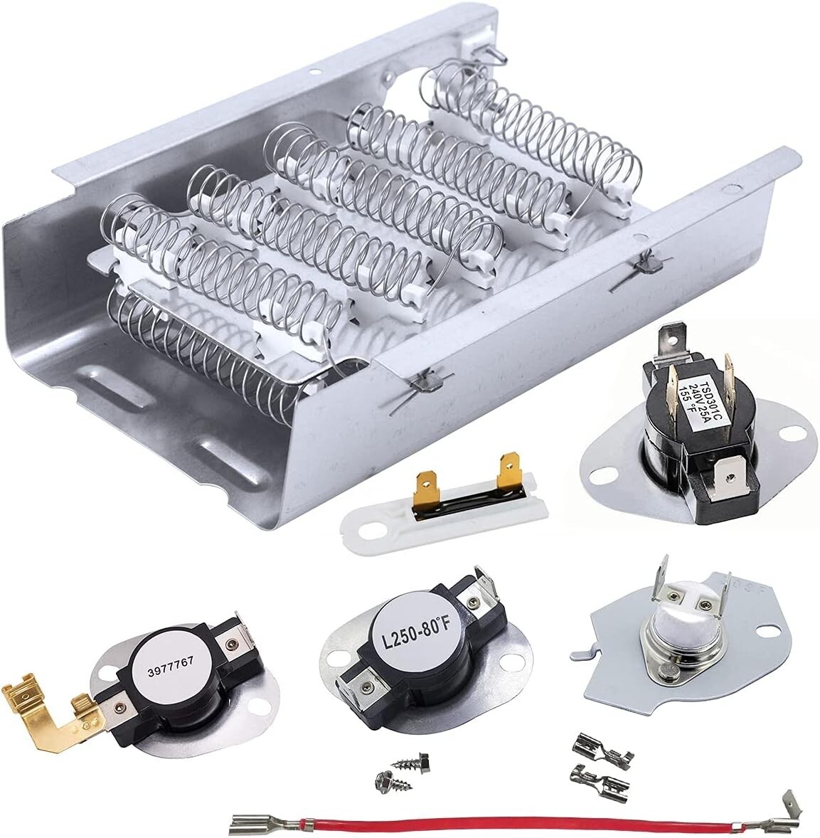 Dryer Heating Element For Roper RED4516FW RED4440VQ1 REX5634KQ1